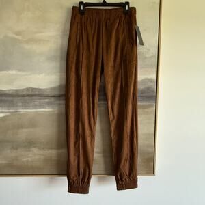Tractr Brown Faux Suede Joggers Pants - Size 0/25 - Super Soft!